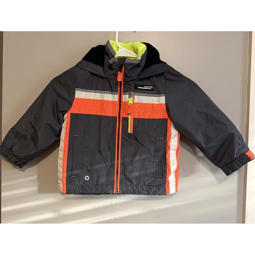 Kids London Fog Jacket Size 2 T Lined With Hood
